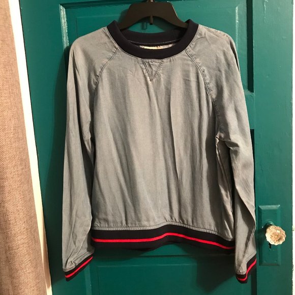 American Eagle Outfitters Tops - Denim Crew Neck